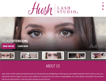 Tablet Screenshot of hushlashstudio.com